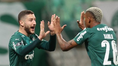 Danilo cita atuações no sacrifício e conselhos de Abel e Felipe Melo no Palmeiras: “Gosto de escutar”