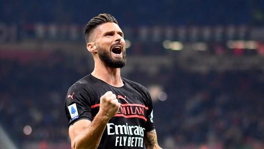 Com gol de Giroud, Milan vence o Torino e assume liderança provisória do Italiano