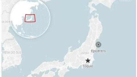 Terremoto de magnitude 7,3 atinge área de Fukushima, no Japão