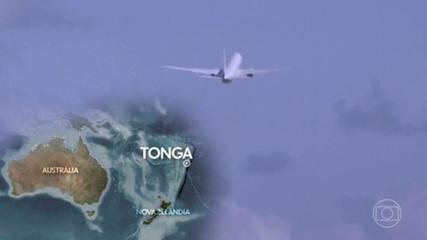 Após erupção de vulcão, habitantes de Tonga estão isolados do resto do mundo