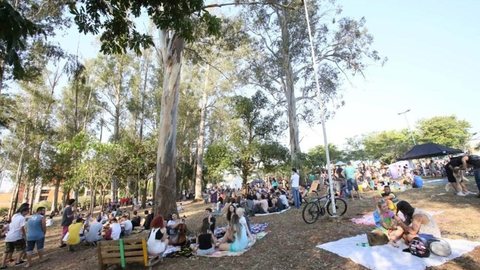 Jardim cultural oferece atividades gratuitas em praça neste domingo