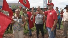 Manifestantes fazem protesto contra a reforma da Previdência em Ilha Solteira