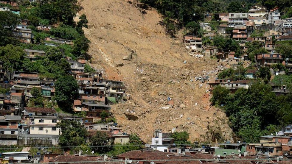 Petrópolis registrou 250 deslizamentos em 24 horas por causa da chuva