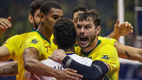 Imagem Liga das Nações: Brasil bate Irã, mesmo com saída de Alan no 1º set