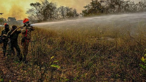 Governo manda 71 soldados para reforçar combate a fogo no Pantanal