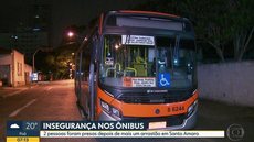 Duas pessoas são presas após assaltar ônibus na Zona Sul de SP