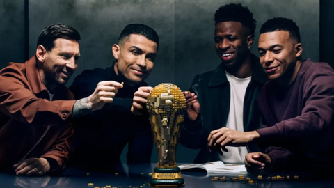 Astros do futebol mundial se transformam em personagens em campanha criativa da LEGO - Imagem: Reprodução
