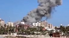 Desde o início dos ataques israelenses cerca de 1.580 pessoas morreram no país - Imagem: Reprodução / BlueSky / ‪@mizazag.bsky.social‬