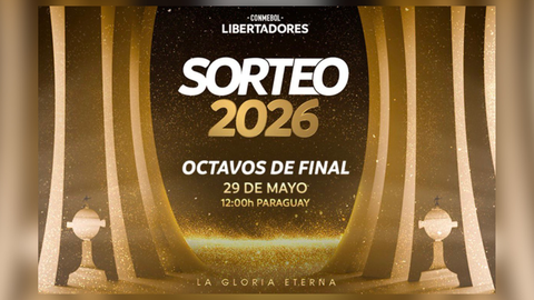 Conmebol realiza nesta sexta feira o sorteio das oitavas de final da Libertadores 2026 e define o caminho dos classificados até a decisão - Imagem: Reprodução