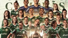 Na noite desta sexta-feira (28), a equipe feminina do Palmeiras tornou-se vencedor da Libertadores. - Imagem: reprodução I Twitter Palmeiras_FEM