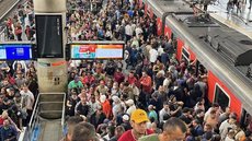 A CPTM informou que os trens estão operando com velocidade reduzida para manutenção, mas sem alterar o intervalo médio de chegada. - Imagem: Reprodução | G1