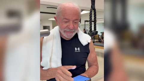 Lula gravou vídeo durante treino na academia para anunciar o início das inscrições do Prouni e incentivar estudantes a participarem da seleção. - Imagem: Reprodução / Redes Sociais