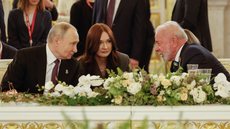Presidente da República, Luiz Inácio Lula da Silva, durante jantar oferecido pelo Presidente da Federação da Rússia, Vladimir Putin. Grande Palácio do Kremlin - Imagem: Reprodução / PR / Ricardo Stuckert
