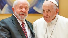 Presidente Luiz Inácio Lula da Silva e papa Francisco - Imagem: Reprodução / PR / Ricardo Stuckert