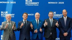 Presidente da República, Luiz Inácio Lula da Silva, durante sessão de Encerramento do Fórum de Economia e Finanças Azuis - Imagem: Reprodução / PR / Ricardo Stuckert