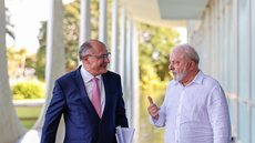 Presidente da República, Luiz Inácio Lula da Silva, durante encontro com o vice-presidente Geraldo Alckmin - Imagem: Reprodução / Ricardo Stuckert / PR