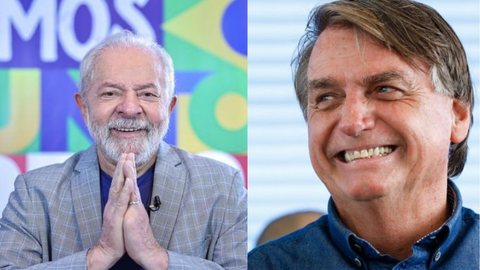 Segundo a Genial/Quaest, a maior mudança ocorreu em São Paulo, onde Lula tinha 14 pontos de vantagem em março, depois passou a 11 em maio e agora tem cinco pontos - Imagem: reprodução Instagram @lula / @jairmessiasbolsonaro