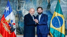 Presidente da República, Luiz Inácio Lula da Silva, e Gabriel Boric, presidente do Chile - Imagem: Reprodução / PR / Ricardo Stuckert