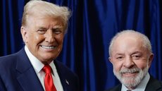 o presidente da República, Luiz Inácio Lula da Silva, durante Encontro com o Presidente dos Estados Unidos, Donald Trump - Imagem: Reprodução / Ricardo Stuckert / PR