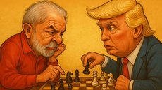 Lula, Trump e o Novo Tabuleiro Global - Imagem gerada por IA