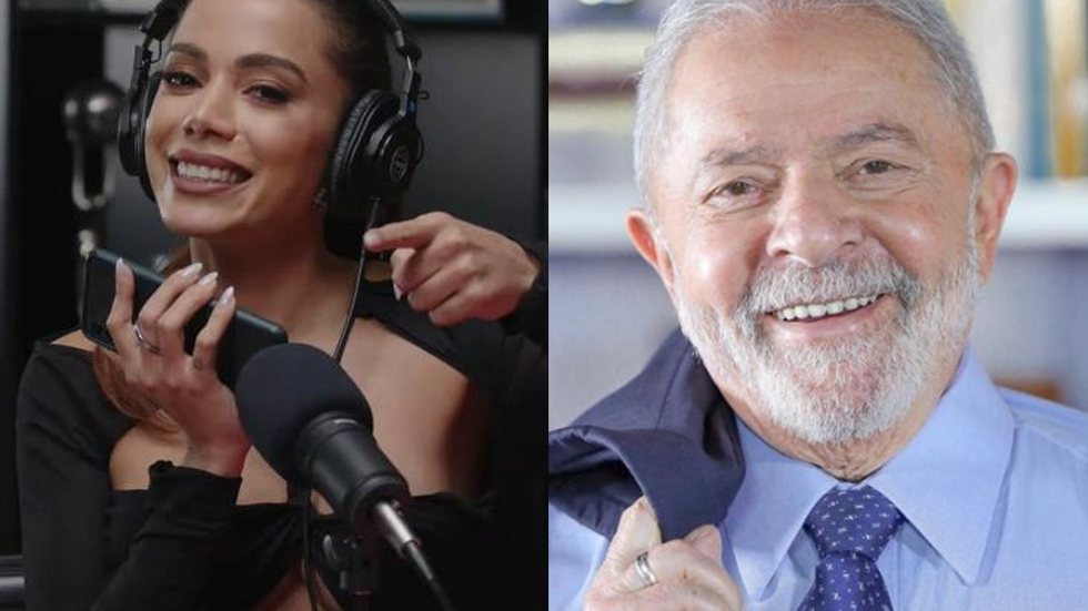 Cantora Anitta manifestou apoio à candidatura de Lula à presidência - Imagem: Reprodução/YouTube e Instagram @Lula