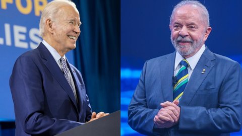 Presidente dos Estados Unidos, Joe Biden (Democrata), e o Presidente eleito, Lula (PT) - Imagem: reprodução/Facebook e Twitter @POTUS