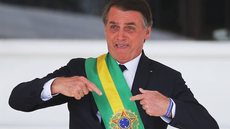 Presidente Jair Bolsonaro (PL) durante cerimônia de posse, em 1º de janeiro de 2019 - Imagem: reprodução/Facebook