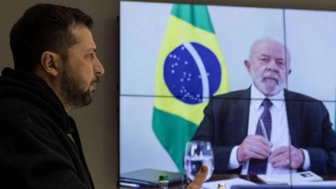 Zelensky e Lula. - Imagem: Divulgação / Telegram
