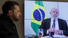 Zelensky e Lula. - Imagem: Divulgação / Telegram