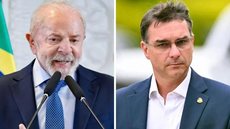 Pesquisa Genial/Quaest mostra Lula à frente de Flávio Bolsonaro nos cenários de primeiro e segundo turno da eleição presidencial de 2026. - Imagem: Ricardo Stuckert/PR e Evaristo Sá/AFP