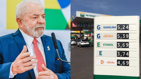 Lula destaca investimentos da Petrobras e pede atenção no controle dos preços da gasolina e do diesel - Imagem: Ricardo Stuckert | PR