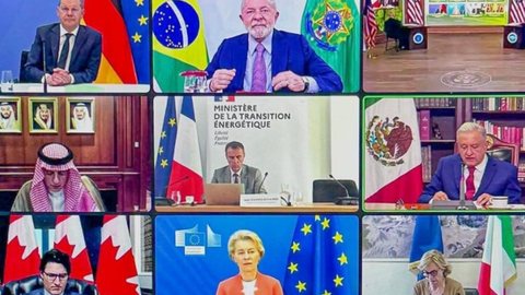 O presidente Lula se reuniu com as principais economias do mundo no Fórum sobre Energia e Clima. - Imagem: reprodução I Instagram @lulaoficial