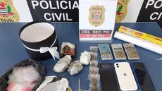Comercializando variedades de maconha a preços elevados, o acusado atraía a atenção de jovens - Imagem: Divulgação / Polícia Civil