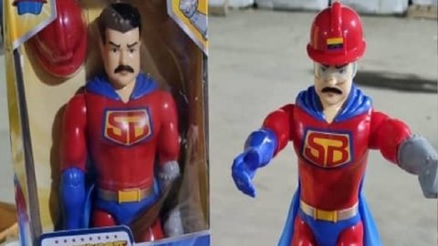 “Super Bigote”, boneco inspirado no presidente venezuelano Nicolás Maduro - Imagem: reprodução/Facebook