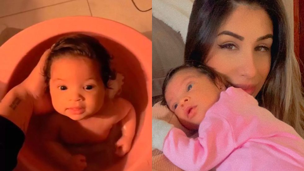 Em vídeo, mãe viraliza ao fazer noite de spa para acalmar bebê: "Para ela dormir melhor" - Imagem: reprodução Instagram @anne_rsena