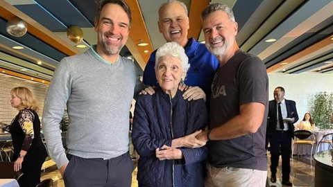 Mãe de Tadeu Schmidt morre um mês após o filho Oscar Schmidt - Imagem: Reprodução/Instagram