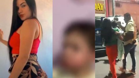 Uma mãe foi levada presa pela Polícia Militar depois que gravou uma chamada de vídeo com o ex-marido enquanto torturava o filho de 2 anos. - Imagem: reprodução I CM7 Brasil