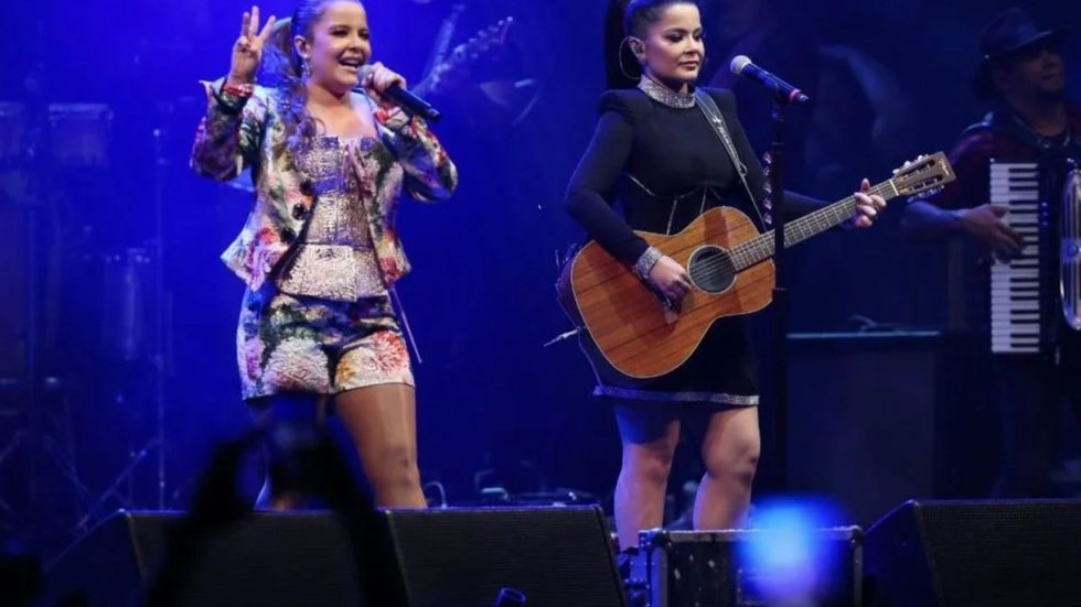 Show de Maiara e Maraísa é interrompido por tiroteio - Imagem: reprodução