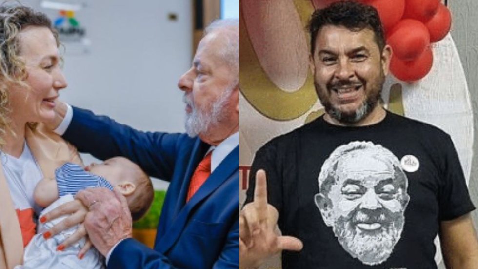 Lula se encontrou com a viúva de Marcelo Arruda - Imagem: reprodução Twitter