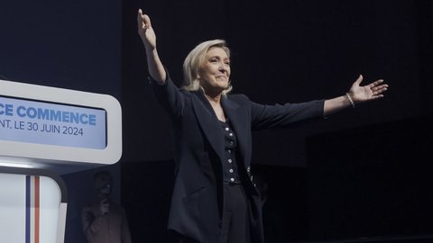 Marine Le Pen. - Imagem: Reprodução | X (Twitter) - @thaiparampil