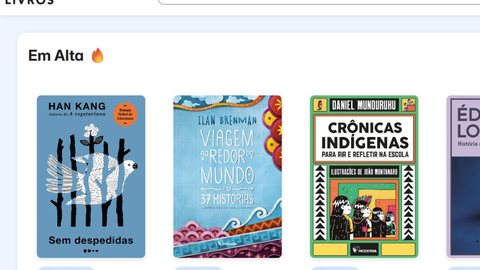 Para acessar a plataforma MEC Livros, é necessário ter cadastro no Gov.br e explorar uma vasta gama de obras literárias - Imagem: Reprodução