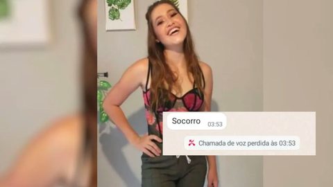 Desesperador! Jovem morta pelo ex mandou últimas mensagens para a mãe - Imagem: reprodução TV Globo
