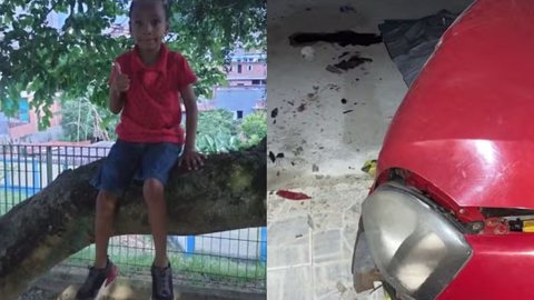 Menino de 9 anos morre após ser atropelado por motorista embriagado - Imagem: Reprodução