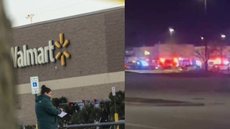 Um gerente do supermercado chamado Walmart, matou várias pessoas com tiros. - Imagem: reprodução I R7