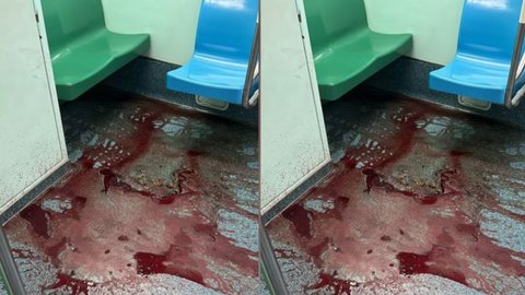 Metrô de São Paulo da explicação para possível sangue no chão de vagão na linha 3 - Imagem: Reprodução/Redes Sociais