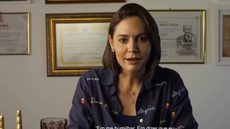 Michelle Bolsonaro divulgou vídeo nas redes sociais relatando desentendimento com Flávio Bolsonaro - Imagem: Reprodução
