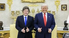 O norte-americano expressou otimismo sobre a candidatura de Javier Milei e o futuro apoio dos EUA à Argentina - Imagem: Reprodução / X / @WhiteHouse