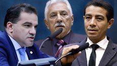 Deputados do PL Josimar Maranhãozinho, Bosco Costa e Pastor Gil são alvo de julgamento no STF. - Imagem: Montagem/Câmara dos Deputados.