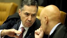 Ministros Roberto Barroso e Alexandre de Moraes. - Imagem: Divulgação /Nelson Jr./STF