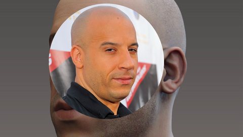 Vin Diesel: ator é comparado a modelo 3D de Adão - Imagem: reprodução redes sociais